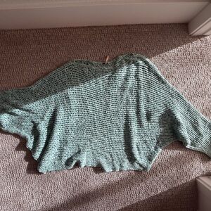 Free People Textured Green Sweater